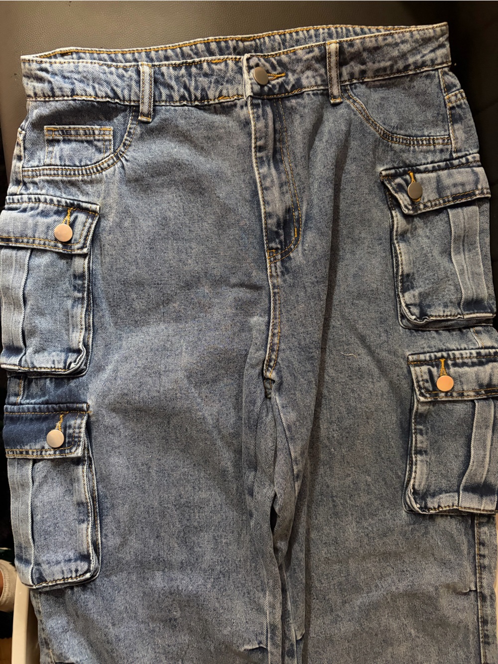 Denim Cargo Women’s Pants - Blue
